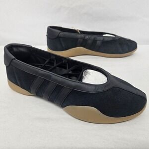 Adidas Taekwondo Mei Ballet Sneakers JQ0669 Black Suede Gum Women's Size 9.5